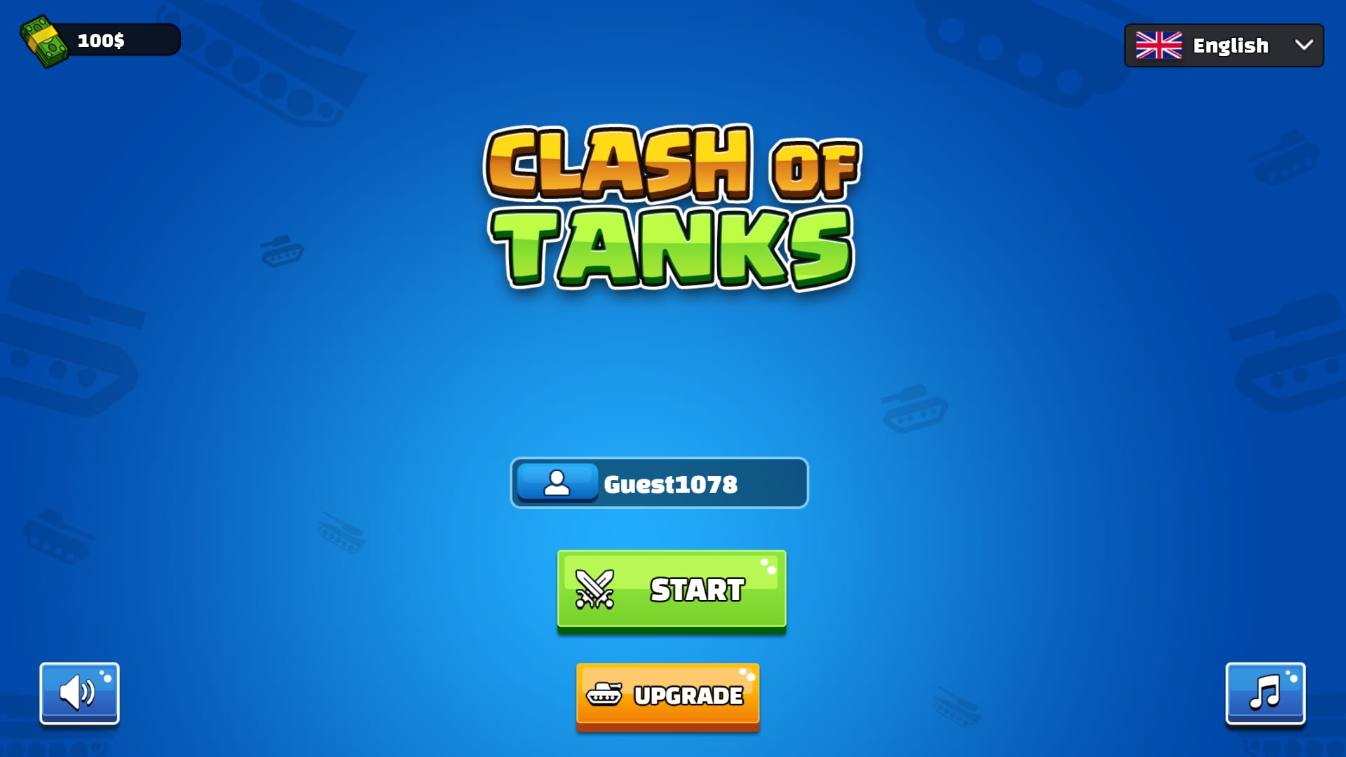 Screenshot 1 - gameplay of Clash of Tanks