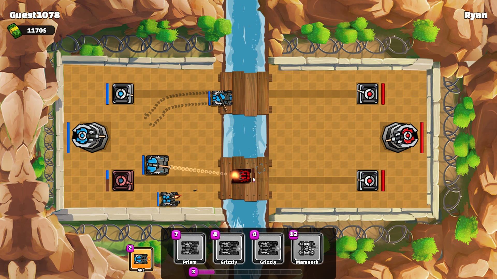 Screenshot 2 - gameplay of Clash of Tanks